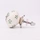 Moss Green Tiny Floral Drawer Knob