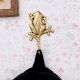 Golden Bronze Frog Wall Hooks