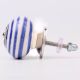 Navy Blue Striped Knob