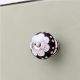 Antique White Floral Round Ceramic Cabinet Knobs