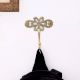 Single Brass Flower Wall Mounted Hook In Antique Finish