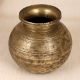 Beautiful Brown Finish Brass Holy Water Pot in South Indian Art