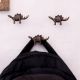 Antique Modern Iron Dinosaur Heavy Duty Wall Hooks-Pack of 3