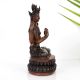 Handcrafted Copper Statue of Buddhist Deity Chenrezig for Prayer Room