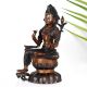 Vintage Buddhist Deity Avalokiteshvara Padmapani Copper Statue