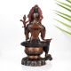 Vintage Buddhist Deity Avalokiteshvara Padmapani Copper Statue