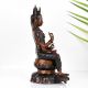 Vintage Buddhist Deity Avalokiteshvara Padmapani Copper Statue