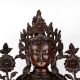 Vintage Finish Goddess Green Tara Copper Statue in Tibetan Art