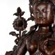 Vintage Finish Goddess Green Tara Copper Statue in Tibetan Art