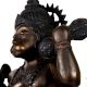 Vintage Lord Hanuman Brass Statue in Tibetan Art for Decor