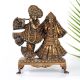 Handmade Vintage Brass Lord Krishna and Radha Decorative Statue