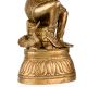 Vintage Brass Statue of Mother Feeding Lord Krishna for Decor