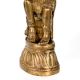 Vintage Brass Statue of Mother Feeding Lord Krishna for Decor