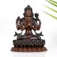 Buddhist Deity Chenrezig Copper Statue in Tibetan Art