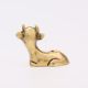 Golden Brass Mini Cow Incense Stick Holder