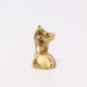 Golden Brass Mini Cow Incense Stick Holder