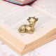 Golden Brass Mini Cow Incense Stick Holder