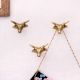 Brass Steer Head With Horns Wall Mounted Coat Hooks- Pack of 3