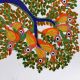 Tribal Beautiful Gond Art Paper Painting by Padma Shri Durgabai Vyam