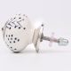 White Black Dots Leaf Cabinet Knob