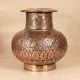 Handcrafted Antique Finish Copper Water Pot with Spout for Rituals
