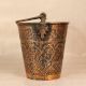 Traditional Islamic Art Copper Bucket with Engraving for Collection
