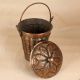 Vintage Premium Copper Bucket with Lid for Home Decoration