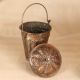 Engraved Beautiful Copper Bucket with Lid for Vintage Collection
