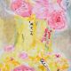 Adorable Canvas Painting of Flower Bouquet by Rosemarie Gorke