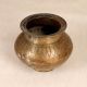 Engraved Traditional Gujarati Holy Water Pot Made of Brass