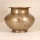South Indian Plain Brass Holy Water Pot for Flower Decoration