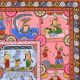 Adorable Lord Krishna's Pattachitra Painting on Cloth Paper for Decor