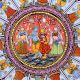Adorable Lord Krishna's Pattachitra Painting on Cloth Paper for Decor