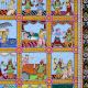 Lord Krishna's Life Pattachitra Painting on Cloth Paper for Prayer Room
