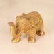 Handcrafted Engraved Brass Elephant Statue for Vintage Collection