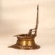 Vintage High-Quality Brass Gajalakshmi Oil Lamp for Prayer Room