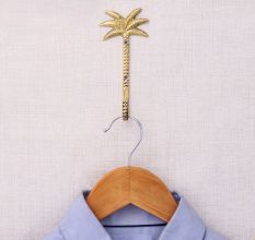 Golden Brass Tree Wall Hook For Hanging