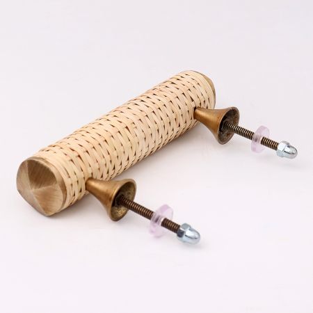 Natural Small Round Rattan Cabinet Handles