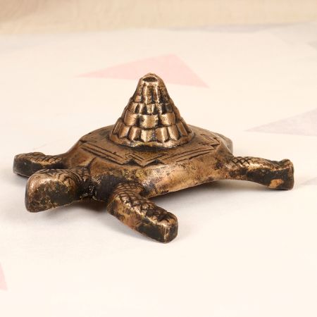 Handmade Holy Finest Brass Lakshmi Turtle Yantra for Prayer Room