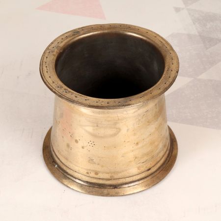 Shiny Premium Brass Panchpatra Pot for Home Decoration