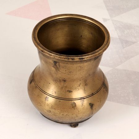 South Indian Finest Brass Panchpatra Water Pot for Decoration