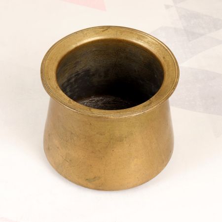 Traditional South Indian Brass Holy Panchpatra Pot for Rituals