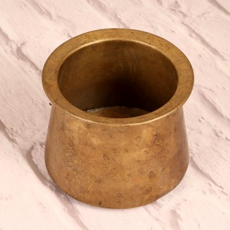 Handcrafted South Indian Holy Panchpatra Pot Made of Brass
