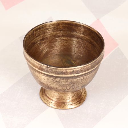 Traditional Holy Brass Kumkum Tilak Cup for Prayer Room
