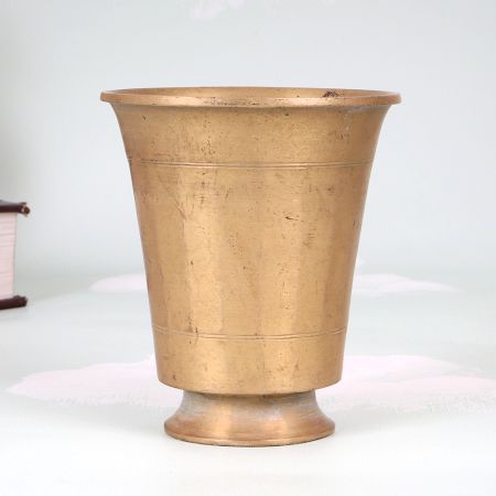 Indian Traditional Finest Brass Holy Glass for Prayer Room