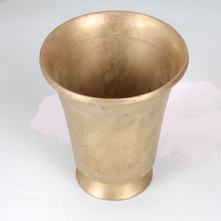 South Indian Art Handmade Brass Holy Glass for Rituals