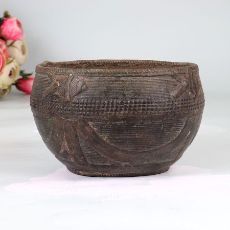 Traditional Handmade Rice Measurement Bowl Made of Brass
