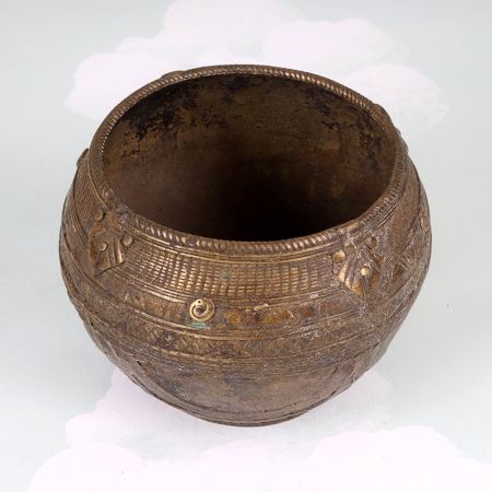 Vintage Brown Finest Brass Measurement Bowl for Home Decor