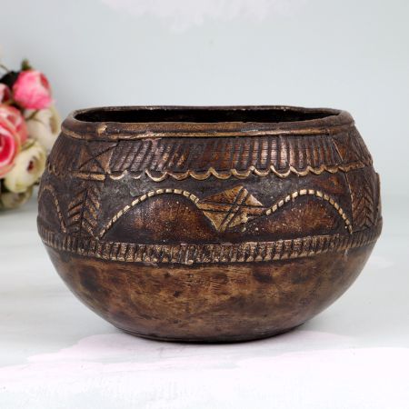 Traditional Design Finest Brass Rice Measurement Bowl for Decor