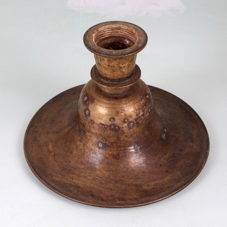 Plain Brown Vintage Brass Hookah Base for Flower Decoration